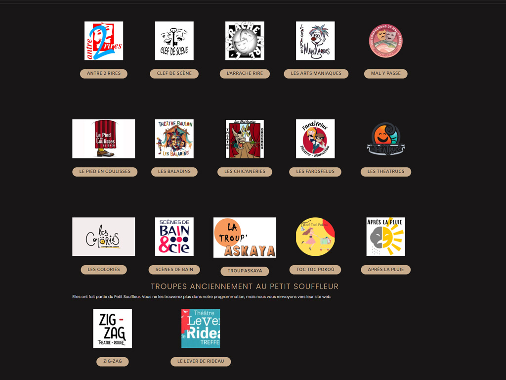 les troupes du p'tit souffleur 2026